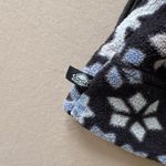 turtle fur. Vintage Snowflake Fringe Fleece Beanie Photo 5