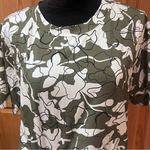 Tanya Taylor Ira Twisted Waist Cotton Shirt Midi Dress in Moss Green Size 1X Photo 15