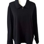 Universal Standard  Plus Size M 18 20 Zip Front Bomber Jacket Pockets Black Photo 0