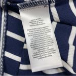 Polo  Ralph Lauren Navy White Striped Ribbed Cotton Blend Turtleneck Top Stretch Photo 3