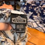 Angie  womens floral strapless ruffle rompers blue M Photo 10