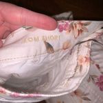 American Eagle New Floral Cuffed White Denim Pleated High Waist Mom Shorts 12 Photo 4