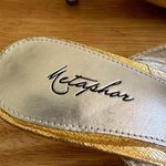 Metaphor Womens  Nenita Gold Strappy Dress 2.29" Heel Sandal  Size 7 Eur 38.5 Photo 6