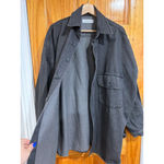 The Frankie Shop Dallas Oversized Denim Overshirt Dark Grey 100% Cotton XXXS/XSS Photo 4