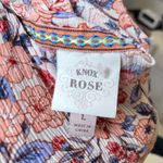 Knox Rose  Dress Womens Pink Floral Ruffle Tiered Babydoll Size Large Photo 7