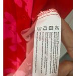 Ekouaer Floral Red and Pink Quarter Sleeve Shirt Dress Sz L/XL Size L Photo 3