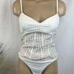 Amanda Uprichard White Sheer Panel Sleeveless Bodysuit S Photo 0