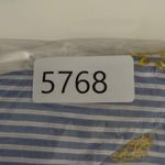 J.Crew  Shirt Blue White Striped Tie-Front Tank Sleeveless Embroidered Size 8‎ Photo 8