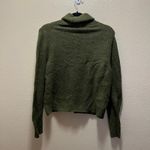 A New Day  Olive Green Chunky Knit Turtlneck Sweater Size Medium Photo 3