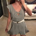 One Clothing Ruffled Tie-Front Romper Photo 0