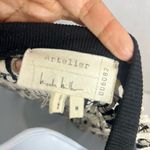 Nicole Miller Artelier Fringe midi boho crochet Black/Ivory Sheath Dress Sz M Photo 11