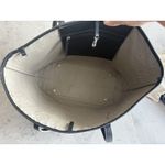 LODIS Black Pebble Leather Women’s Tote Shoulder Bag Carryall Photo 6