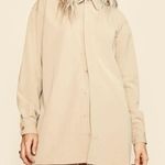 4th and Reckless Button Up Shirt (Pants also available) Tan Size L Photo 0