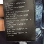 Anthropologie Maya Blue Floral Print Ruched Mesh Cowl Neck Midi Dress Photo 2