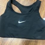 Nike NWT Black Medium Support Non Padded Swoosh 2.0 Sports Bra Size Small Photo 2