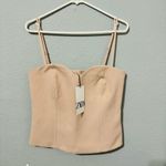 ZARA Bloggers Favorit Beige-Pink Sweetheart Neckline Formal Bustier Corset Sz M Photo 7