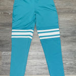Bombshell sportswear  Blue & White Thigh High Leggings - Size Small Photo 0