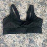 Varley  Edris Gray Scoop Neck Sports Bra Size Large Photo 2