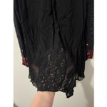 Vintage Collections western boho embroidered crochet floral lace sheer tunic / d Red Size XL Photo 5