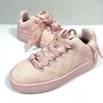 Burberry Knit Low Top Sneakers Cameo Pink Check Size 36.5 6.5 US NEW Photo 0