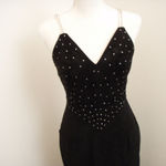 Gorgeous Classic Vintage 80’s Black Suede Leather Dress Photo 1