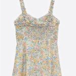 ZARA  Floral Printed A Line Ruffle Summer Mini Dress S Photo 9