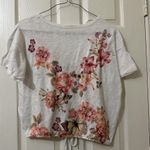 Free Kisses Women’s  White Top Shirt With Pink Flowers & Butterflies Plus Size 1X Photo 5