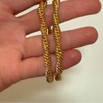 J.Crew  NWT gold rope chain necklace minimalist chic elegant long twist Photo 4