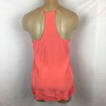 Tibi  Silk Coral Orang Sleeveless Halter Top 2 Photo 2