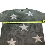 She & Sky Bubble Sleeve Fuzzy Star Sweater Photo 4