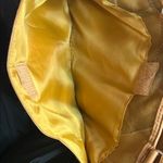 Leather Umbrella Patchwork Bag Tan Photo 5
