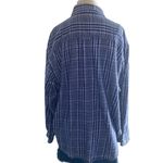 Vintage Appalachian Trail Blue Flannel Shirt Size L Photo 2