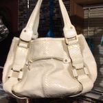 Jimmy Choo  large satchel cream color with gold hardware Photo 1