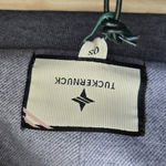 Tuckernuck NWT  Slate Blue Leather Trim Funnel Piper Poncho One Size Photo 4