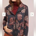 Marrakech (Anthropologie) Floral Walsh Jacket in Black and Red Size S Photo 10