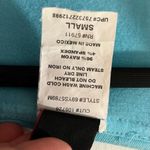 Wrapper  Aqua Ruffle V-Neck Blouse Photo 6