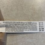 ZARA Tan Short Sleeve Cropped Cotton Blend Top with Front Knot Accent- Large Photo 9