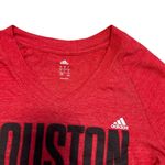 Adidas Houston Rockets Basketball Red T-Shirt Women's Large Photo 1