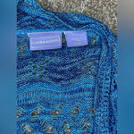 Laura Scott Women’s Blue short sleeve sweater/cover up Photo 2