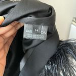 16Arlington Dress Feather Trim Black Cynthia Mini Dress Size US‎ 10 UK 14 Photo 7