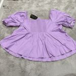 Torrid NWT  Disney Tangled Rapunzel Peplum Top Purple Stretch Poplin‎ Size 3X Photo 12