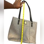 Dooney & Bourke Gray Ostrich Lexington Purse Photo 6