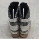 Jeffrey Campbell Black and Silver Futuristic Sneakers Photo 5