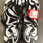 Havaianas  X Farm Rio Black and White Flip Flops Photo 0