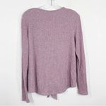 Anthropologie | SATURDAY SUNDAY Tie Front Ribbed Pullover Sweater Medium Photo 3