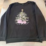 Black Christmas Tree Sweatshirt L Size L Photo 0
