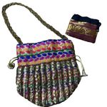 Vintage Beaded Indian Mini Bag Purse With Jewelry Pouch Amrapoli Unique Timless Photo 0