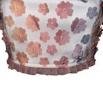 Storia Mesh Tinkerbell Crop Top Daisy Appliques NWOT Size Small Photo 5