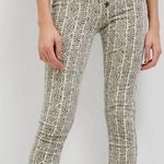 Anthropologie Pilcro High Rise button fly skinny corduroy black and white 27 Photo 0