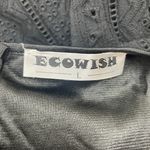 Ecowish Black Ruffle Sleeve A-Line Summer Dress Size Large Photo 3